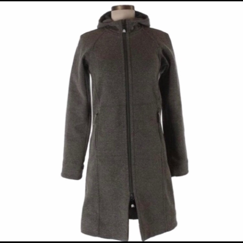 Lululemon Apres Long Yoga Jacket Grey Tweed